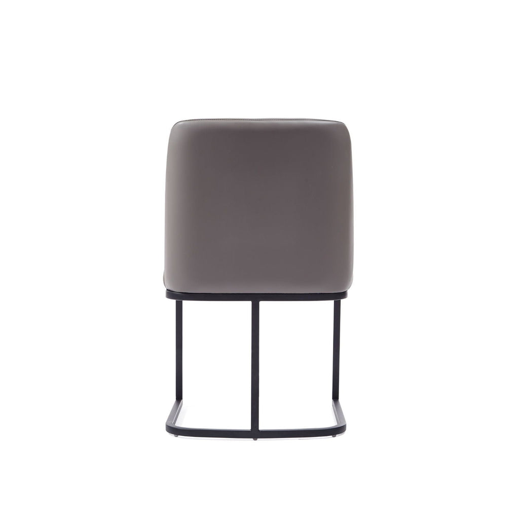 Serena Dining Chair with Geometric Metal Base - Available in Multiple Colors