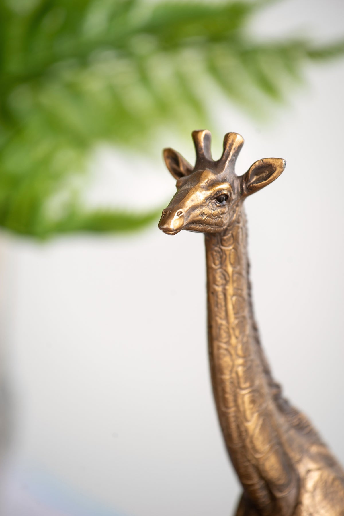 5.9x2.2x11.2" Giraffe Statuette