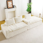 Convertible Modular Sectional Sofa with Twin Seat and Chaise - Multiple Colors
