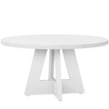 Round Dining Cross Base Kitchen Table with Engineered Wood - Assorted Colors
