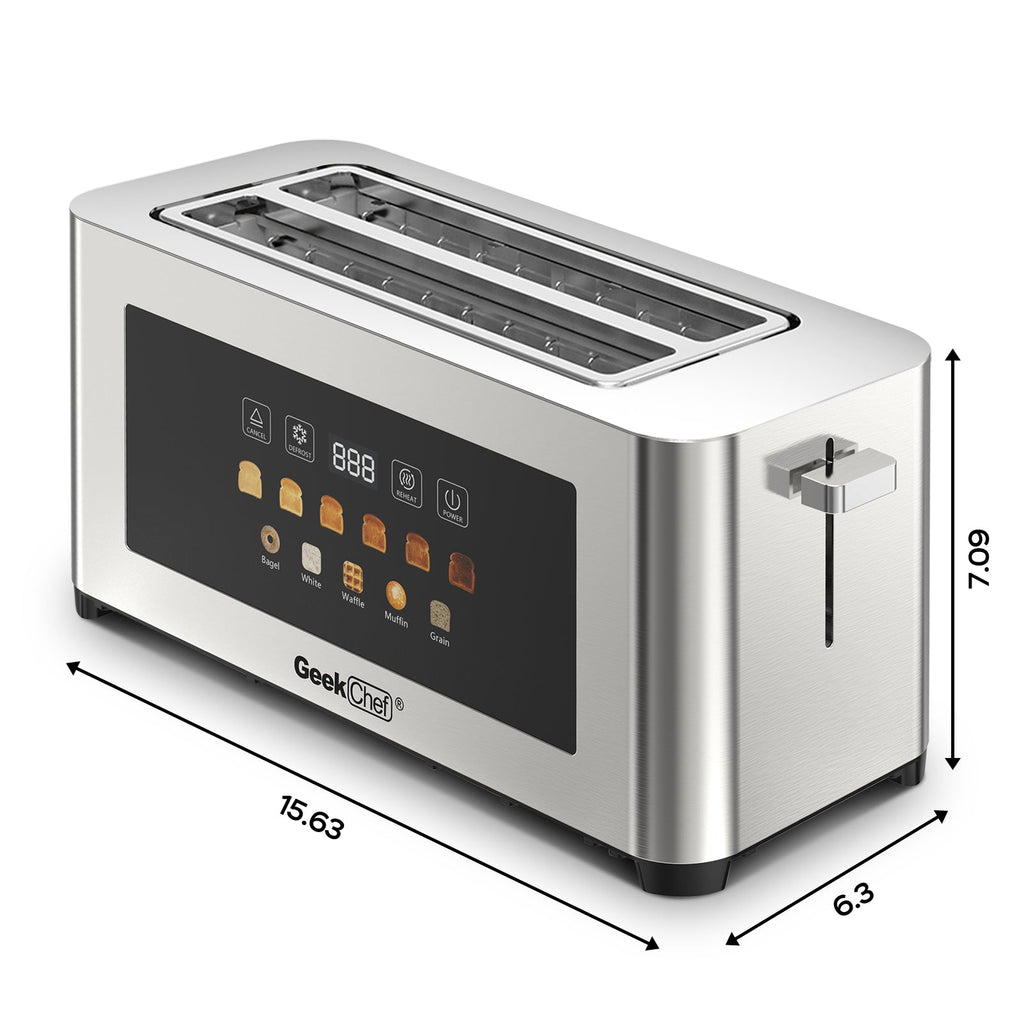 4-Slice Toaster with Extra-Wide Entrance - Stainless Steel