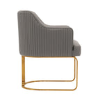 Modern Dining Chair with Solid Wood Frame - Dark Gray, Beige, or Black