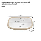 Modern Ceramic Undermount Bathroom Sink with Overflow - White or Black