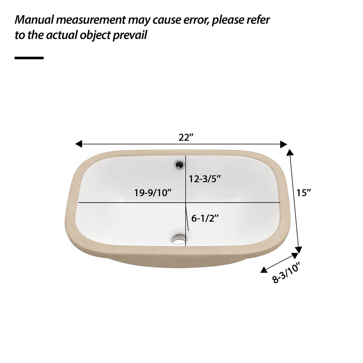 Modern Ceramic Undermount Bathroom Sink with Overflow - White or Black