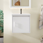 20" Floating Bathroom Vanity with Soft-Close Doors - White