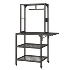 Heavy Duty 3D Printer Stand with Filament Storage Rack - Black