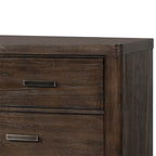 Antique Brown 6 Drawer Dresser with Cedar-Lined Bottom Drawer