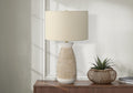 Ceramic Table Lamp with 3-Way Switch - Cream