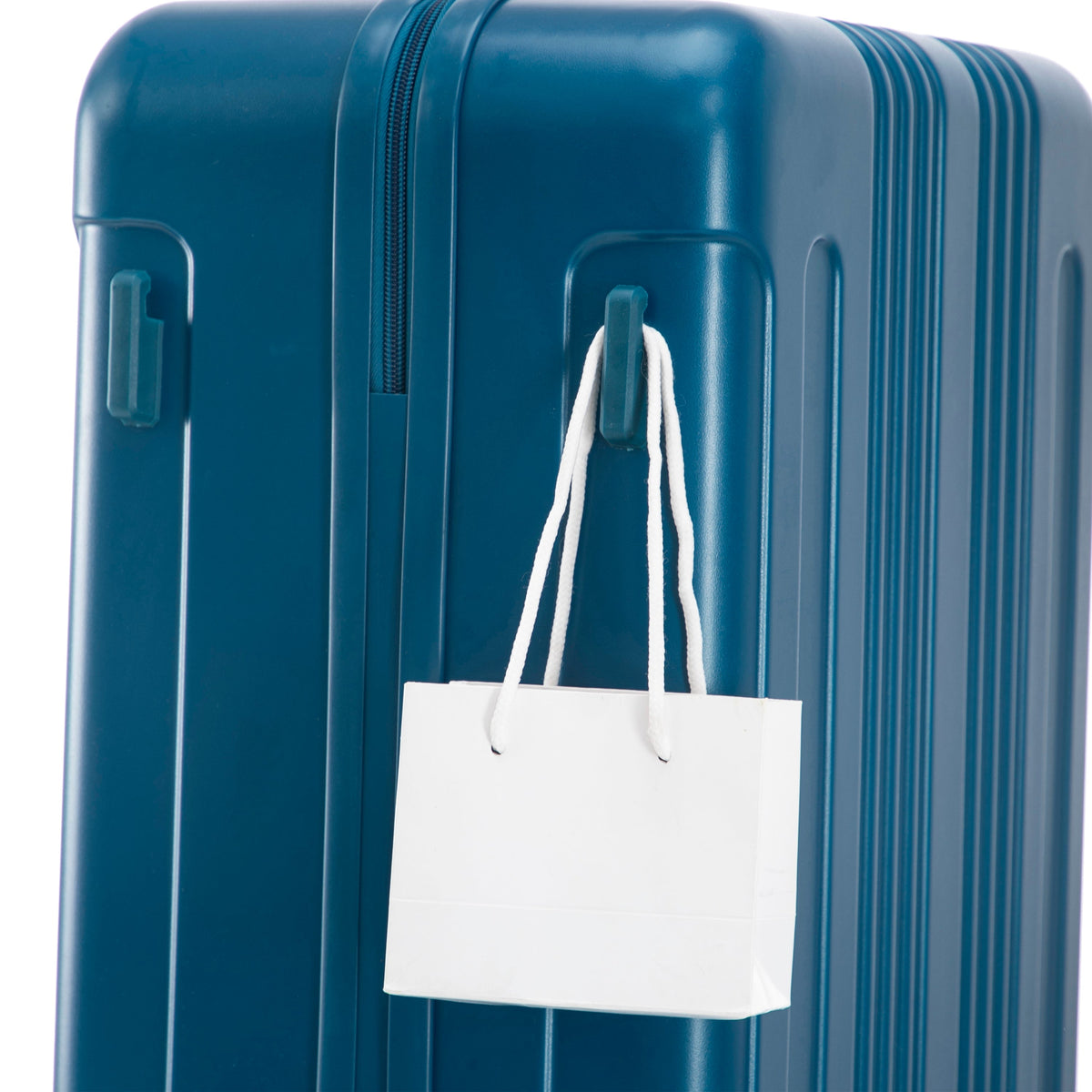 3-Piece ABS Spinner Wheel Luggage Set 20"/24"/28" Dark Blue