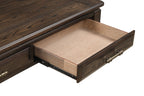 Traditional Table With Storage with Drawer - Dark Brown