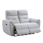 Power Motion Loveseat with USB Port - Gray Chenille