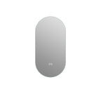 Smart LED Wall Mounted Mirror with Touch Screen and Adjustable Lighting - Pearl Silver