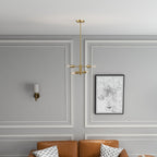 Trellis - 4 Lights Modern Gold Chandelier