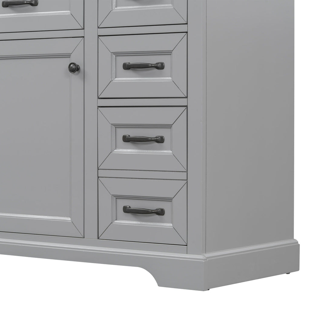 36" Bathroom Vanity with Sink and Soft Close Hinges - Dark Gray or White