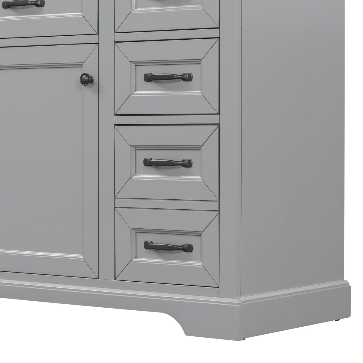 36" Bathroom Vanity with Sink and Soft Close Hinges - Dark Gray or White
