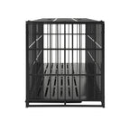 Extra Large Heavy Duty Dog Crate with Removable Pans - Black