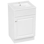 Bathroom Vanity with Sink and Adjustable Shelf - Multiple Colors