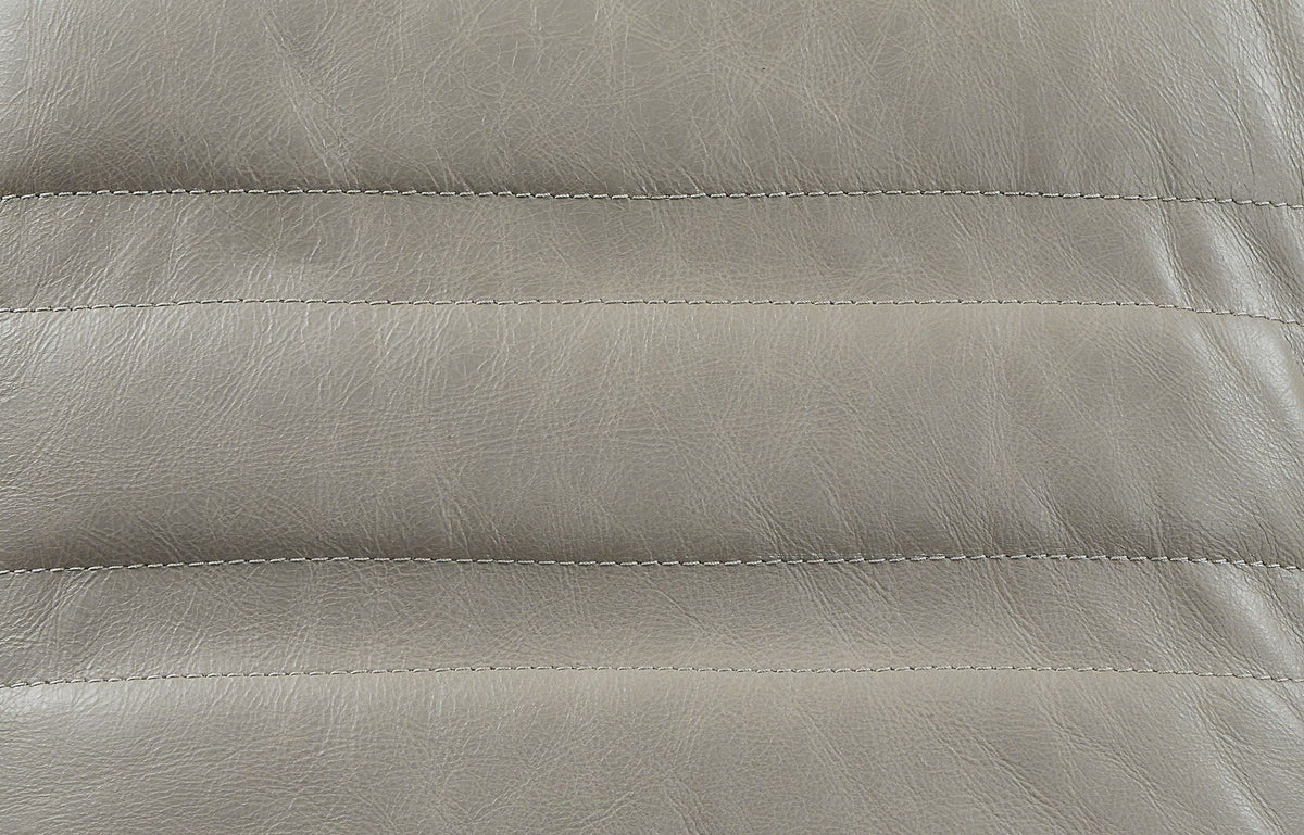 Top Grain Leather Swivel Accent Chair with Ergonomic Design - Twilight