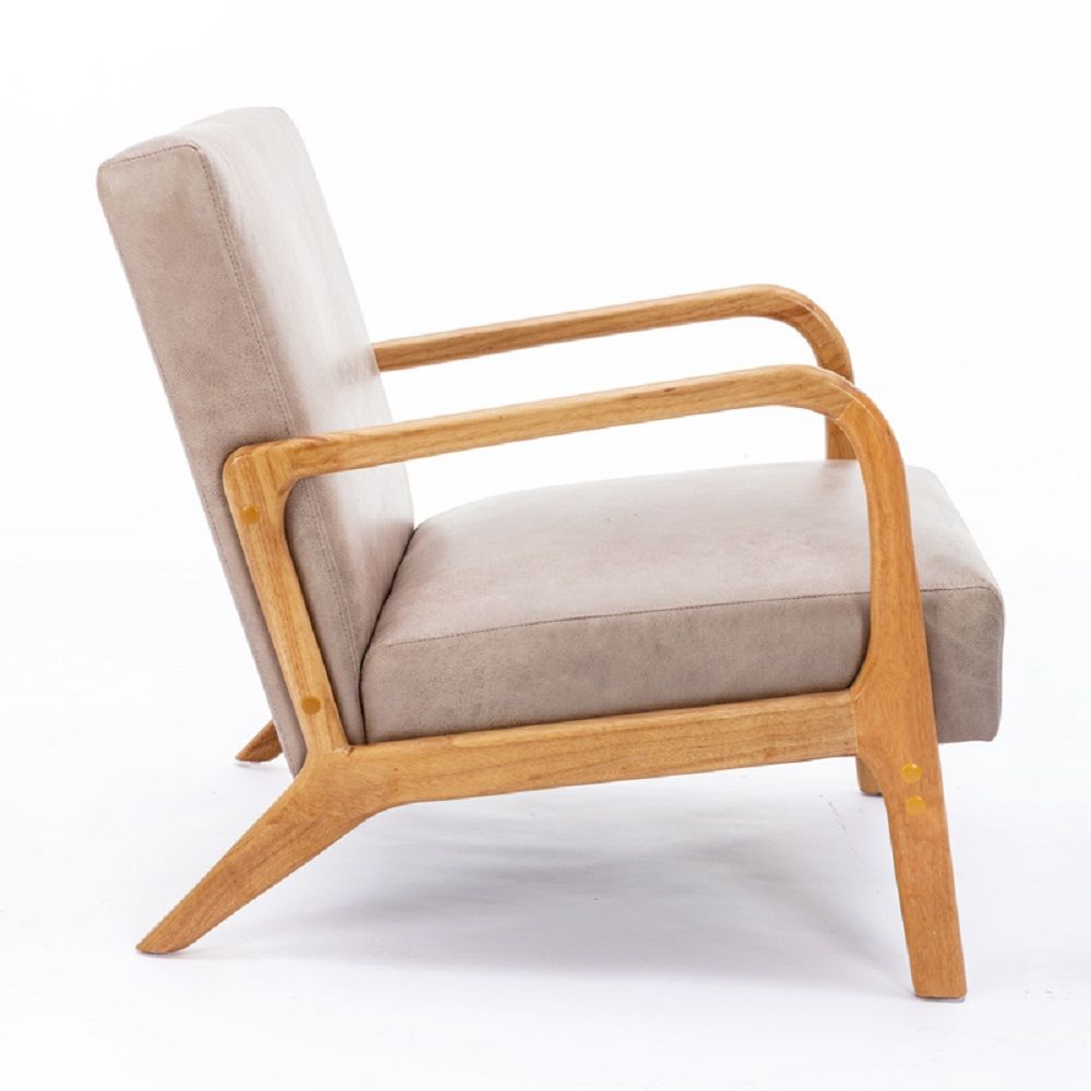 Mid-Century Modern Accent Chair with Cushioning - Multiple Colors