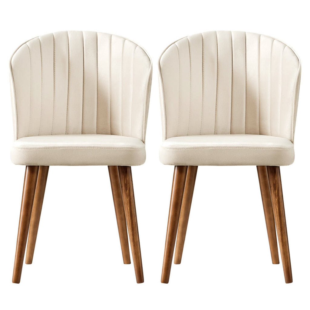 Comfortable Parsons Dining Chair Set with No Assembly Required - Beige, Blue, Yellow