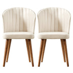 Comfortable Parsons Dining Chair Set with No Assembly Required - Beige, Blue, Yellow