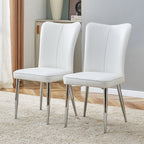 Modern Minimalist Dining Chairs With Metal Legs