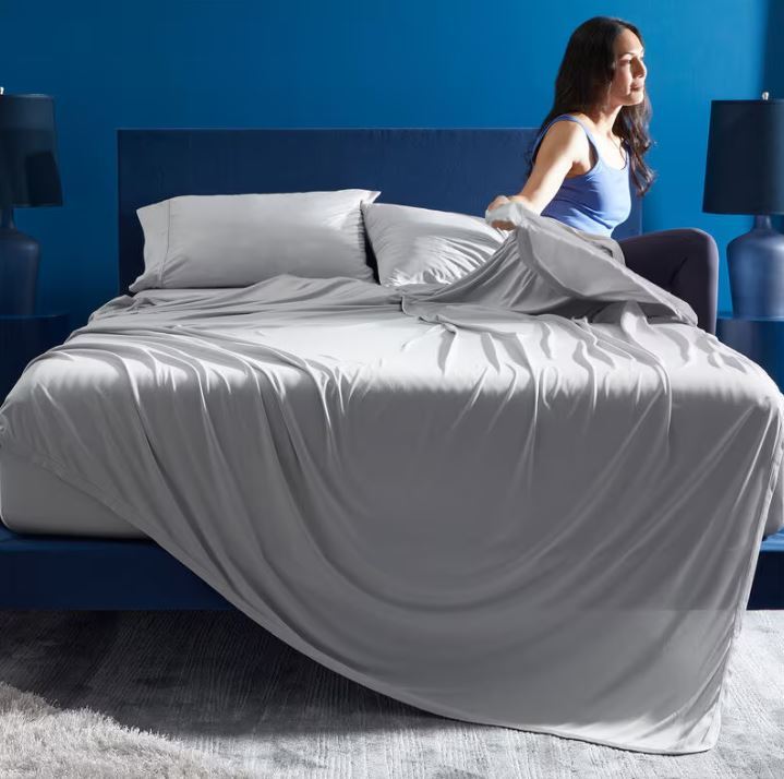 Dri-Tec Full Sheet Set with Moisture-Wicking Fabric - Grey