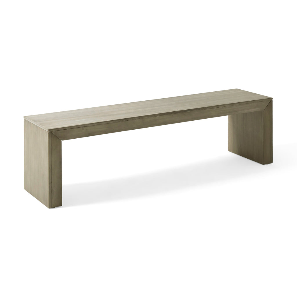 Acacia Wood Dining Bench with Versatile Use - Grey+Taupe