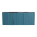 Contemporary Wall Mounted Bathroom Vanity with Soft Close Doors - Wood