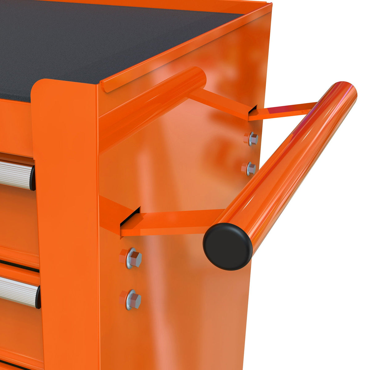 Multifunctional 4-Drawer Tool Cart with Wheels - Blue or Orange