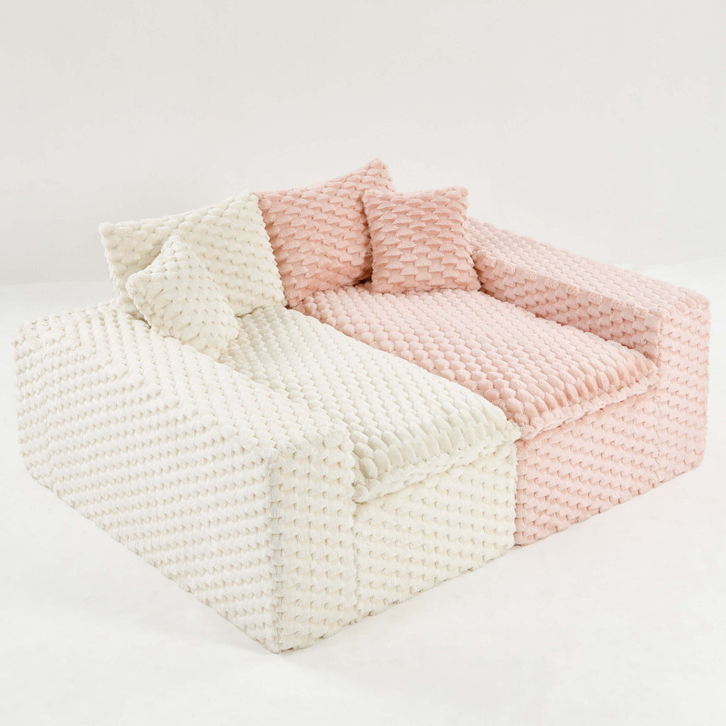 Multifunctional Stationary Sofa with Adjustable Layout - Choice of Color