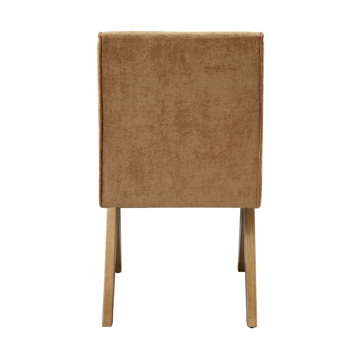 Zoey Dining Set with Rectangular Pedestal Table and Upholstered Chairs - Light Brown