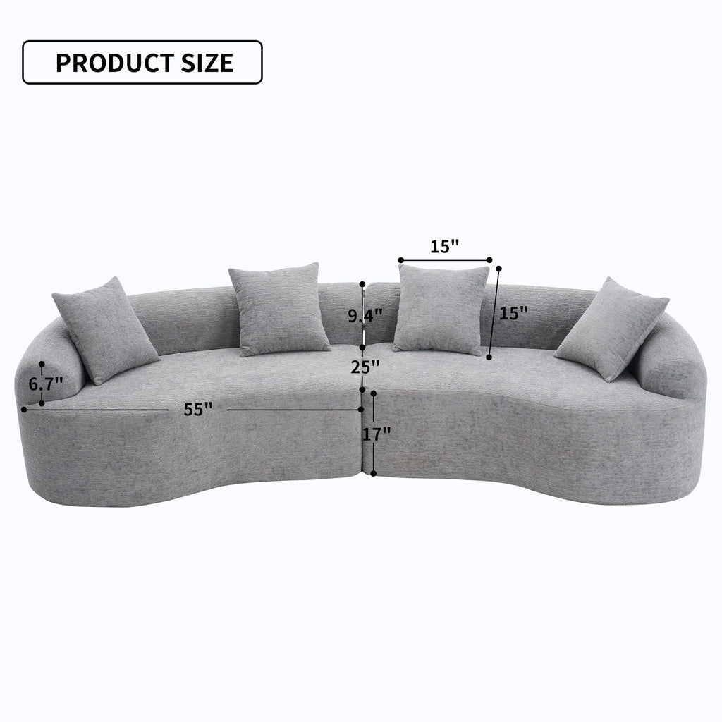 4 Seater Sofa With Fabric for Living Room