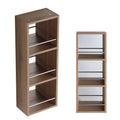 10'' Wall Mounted Bathroom Mirror Cabinet with Open Storage - Imitative Oak