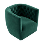 Ergonomic Design Swivel Chair with Tufted Accent - Multiple Colors