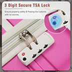 Hardshell Luggage Sets 4 Pieces with TSA Lock - Lightweight, Multiple Colors