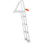 Dock Ladder with 4 Removable Steps and 350 lbs Capacity - Aluminum Alloy