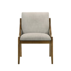 Danzel Side Chair Set with Padded Seat & Oak Frame - Gray