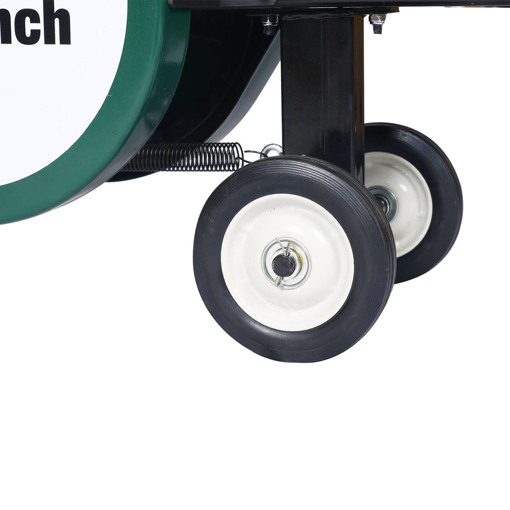 Portable Double Flywheel Electric Log Splitter 7 Ton with Auto Return - Gray