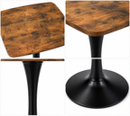 24" Square Tulip Dining Table with MDF Top and Matte Finish