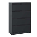 Premium Drawer Metal Lateral File Cabinet with Lock - Black or White