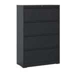 Premium Drawer Metal Lateral File Cabinet with Lock - Black or White