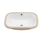 Modern Ceramic Undermount Bathroom Sink with Overflow - White or Black