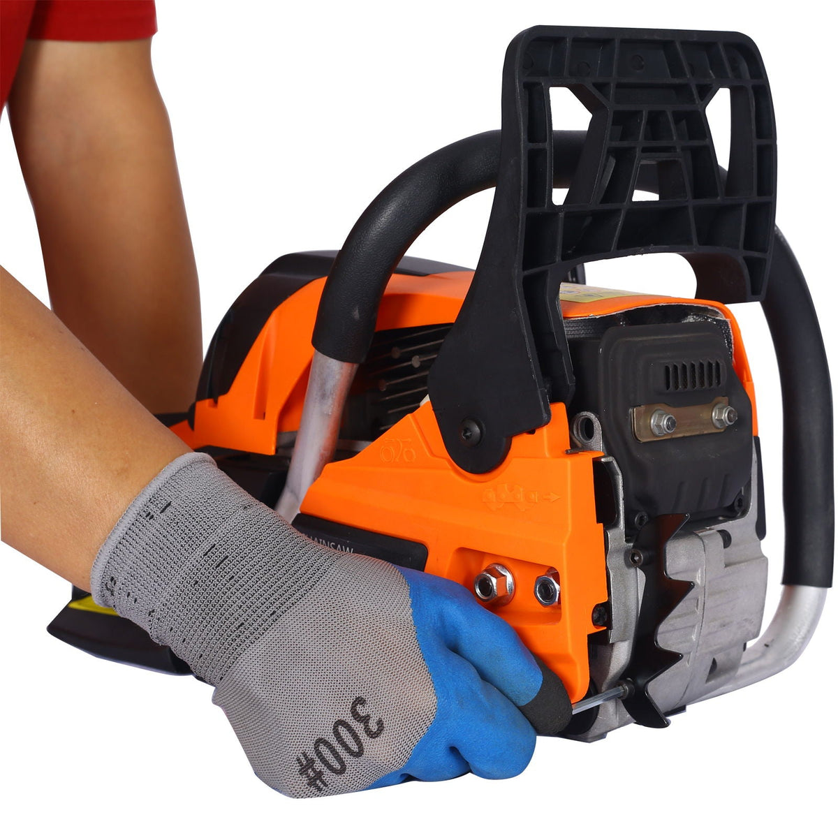 Professional Gasoline Chainsaw with 20-Inch Bar - Orange