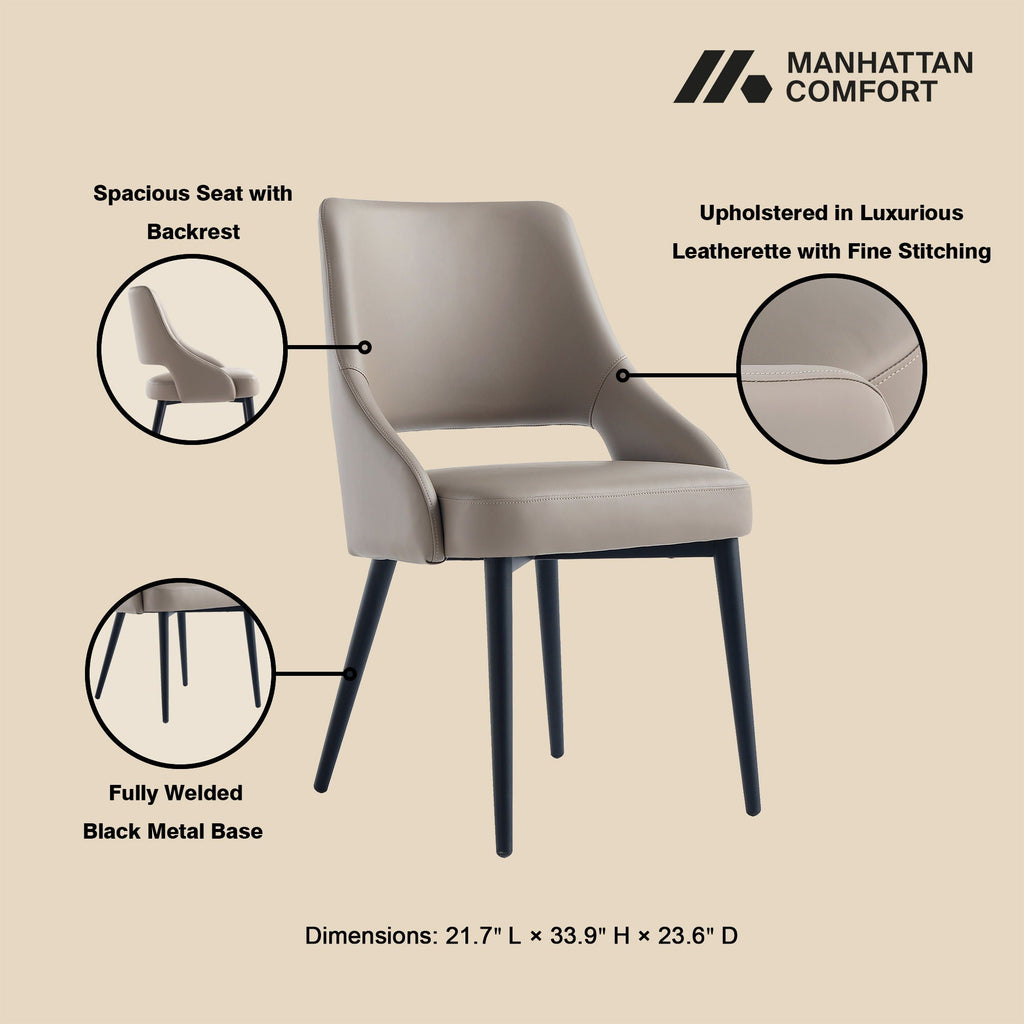 Tremont Dining Chair with Steel Frame - Multiple Colors
