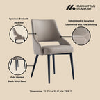 Tremont Dining Chair with Steel Frame - Multiple Colors