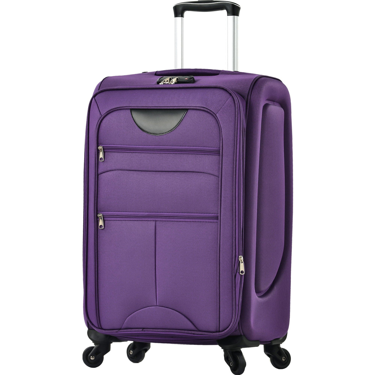 Expandable Softside Luggage 3 Piece Set with Spinner Wheels - Multiple Colors