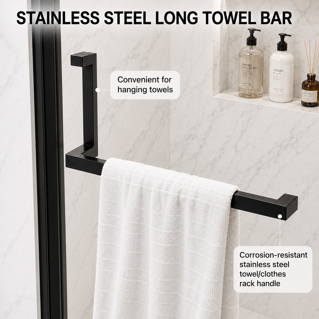 Matte Black Semi-Frameless Pivot Shower Door with Adjustable Width – 34"-35.2" x 72"