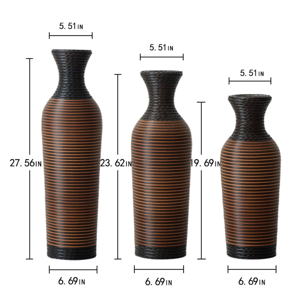 Classic And Neat Floor Vase with High Independent Stand - Multiple Colors