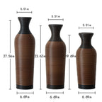 Classic And Neat Floor Vase with High Independent Stand - Multiple Colors